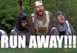 Pic from Monty Python - Run Away